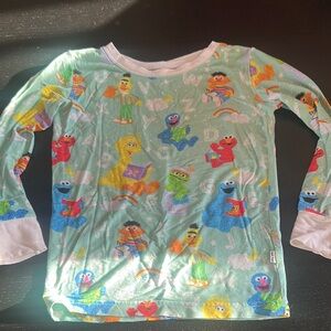 Little Sleepies Green and White Pajama Set